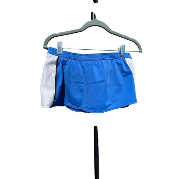 Nike Blue White Black Swim Trunks Size 10 - Picture 1 of 6